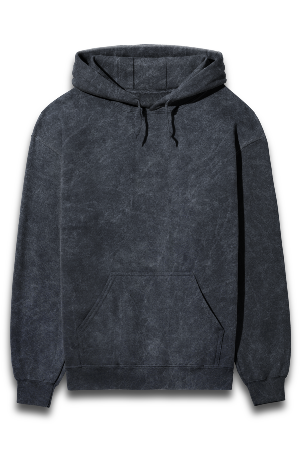 Acid Wash Hooded Sweatshirt